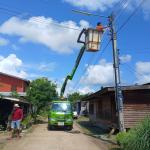 ซ่อมแซมไฟฟ้า ภายในพื้นที่ตำบลคลองใหญ่